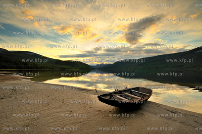 Norwegia.  okolice miejscowosci Rognan w polnocnej...