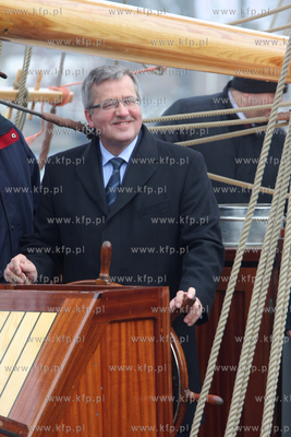 Gdansk. Stocznia Remontowa. Prezentacja zaglowca STS...