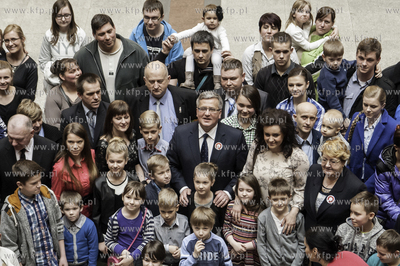 Zamek Gniew. Spotkanie Prezydenta Bronislawa Komorowskiego...