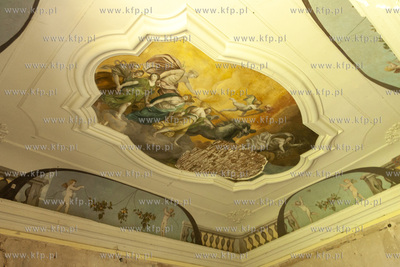 Pałac pruskiego rodu von Donhoff w Drogoszach na Mazurach....