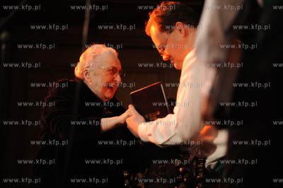 Gdansk, Ratusz Staromiejski. Uroczystosc wreczenia...