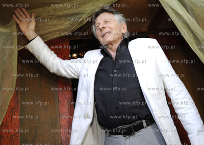 Sopot. Festiwal Gwiazd. Nz. Roman Polanski pozuje w...