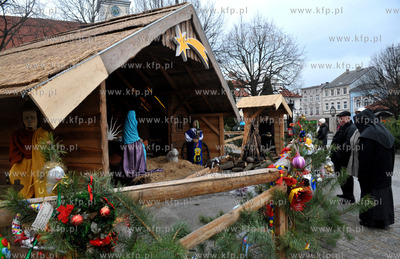 Szopka na Placu Jakuba Wejhera w Wejherowie. 08.01.2014...