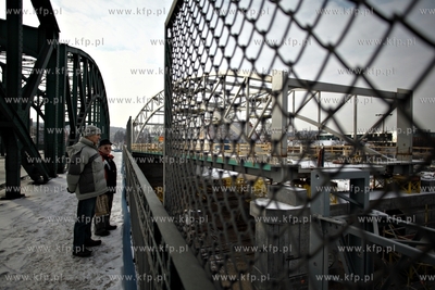 Gdansk. Budowa wiaduktu nad torami wzdłuż ul. Kościuszki,...