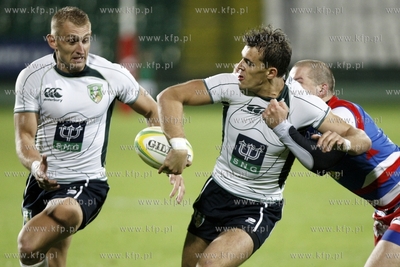 Ekstraliga rugby. Mecz Lechia Gdansk - Budowlani Lodz....