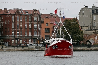 Gdansk. Festiwal Dorsza i Fladry. Nz kuter rybacki,...