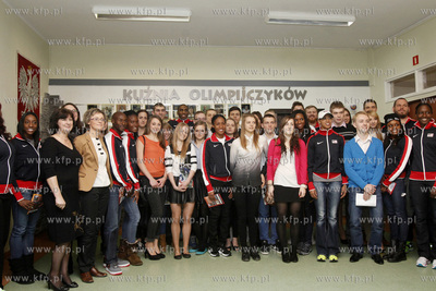 Wizyta lekkoatletow amerykanskich w Zespole Szkol Sportowych...