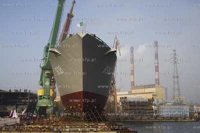 Stocznia Remontowa Shipbuilding. Wodowanie żaglowca...