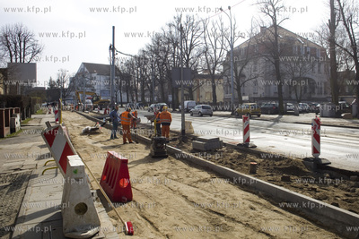 Budowa scieżki rowerowej na w ciagu ulicy Hallera...