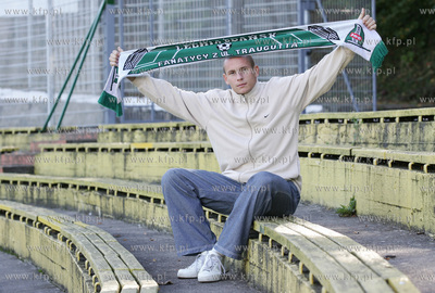 Mateusz Bak, bramkarz Lechii Gdansk. 04.10.2005 fot....
