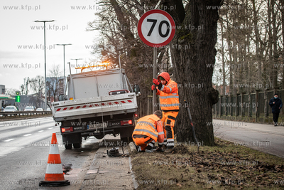 Demontaż znaków ograniczających prędkość do 50...
