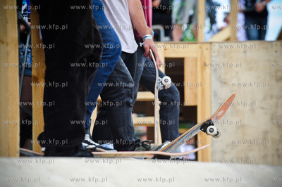 Gdansk. Plac Zebran Ludowych. Baltic Games, festiwal...