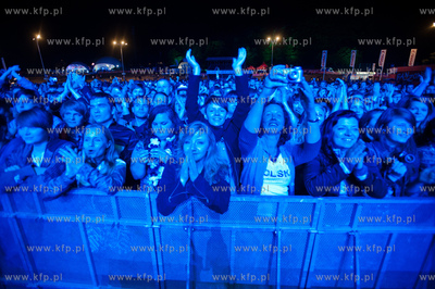 Gdansk. Fanzone - Strefa Kibica na Placu Zebran Ludowych....