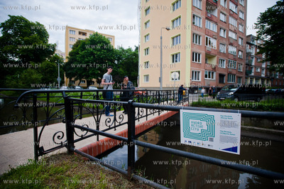 Gdansk. Placyk przy ul. Stajennej. Otwarcie wystawy...