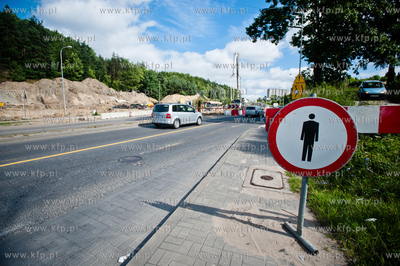 Gdansk. Ul. Franciszka Rakoczego. Budowa Pomorskiej...