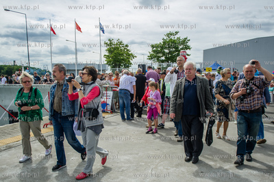 Gdansk. Uroczystosc otwarcia Falochronu Zachodniego...