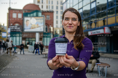Gdansk. Wrzeszcz. Poslanka Platformy Obywatelskiej...