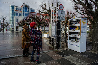 Sopot. Skwer Kuracyjny. Obchody swiatowego Dnia Rotary...