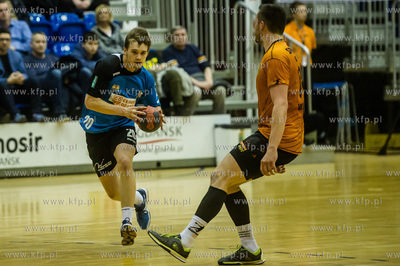 Gdansk. Hala AWFiS. Mecz 20. kolejki pierwszej ligi...