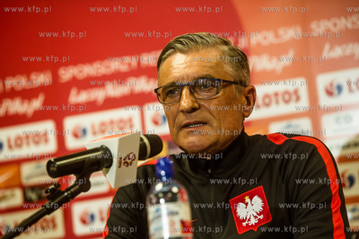 Gdansk. Stadion Energa. Konferencja prasowa poprzedzajaca...