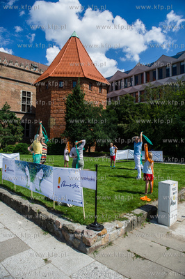 Gdańsk. Targ Węglowy. Przygotowane na czas Jarmarku...