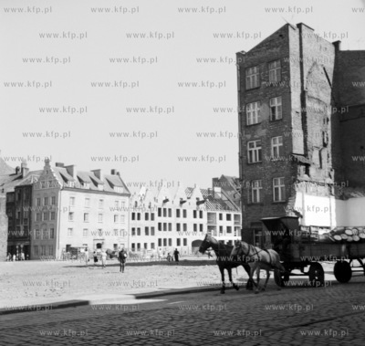 Woz konny na ul. Szerokiej w Gdansku. 1962 z0000757Fot....