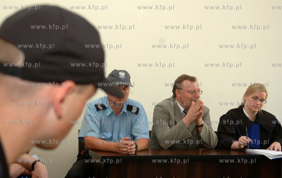 Sala rozpraw Sadu Rejonowego w Gdansku przed ktorym...