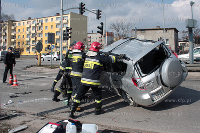 Wejherowo. Groznie wygladajacy wypadek drogowy na drodze...