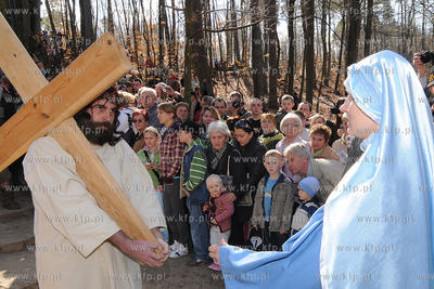 W scenerii Kaszubskiej Golgoty zostala odegrana Inscenizacja...