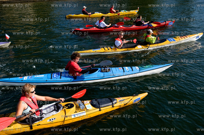 Gdansk. Ekspedycja Wisla podroznika Marka Kaminskiego...