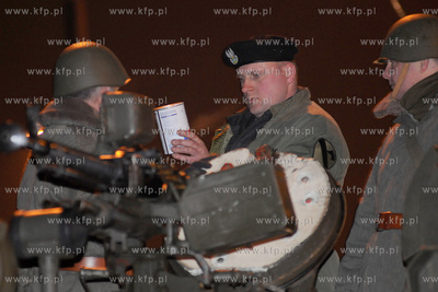 Plan zdjeciowy filmu o masakrze robotnikow na Wybrzezu...