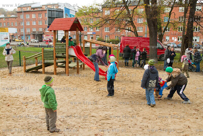 Gdansk, Siedlce. Otwarcie nowego malego placu zabaw...