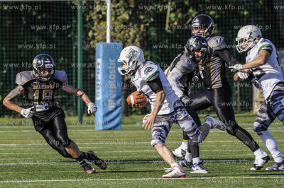 Sopot. Stadion Ogniwo Sopot. Mecz futbolu amerykanskiego...