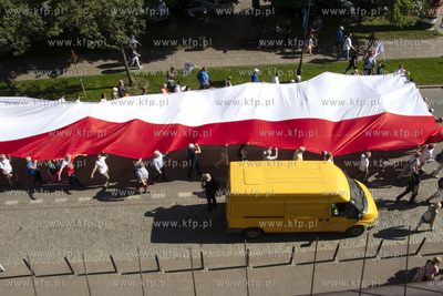 Gdańsk. Święto Wolności i Solidarności. Przemarsz...