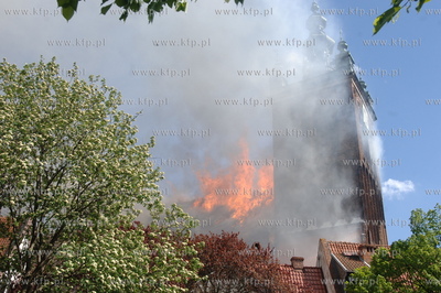 Pozar kosciola sw Katarzyny w Gdansku.
22.05.2006
Fot....