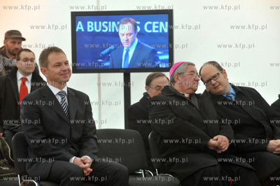 Uroczystosc wmurowania kamienia wegielnego pod budowe...