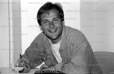 Tomasz Arabski - dziennikarz Radia Plus. 4.07.1995...