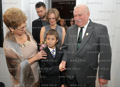 Urodziny Lecha Walesy w Palacu Opatow w Gdansku Oliwie....