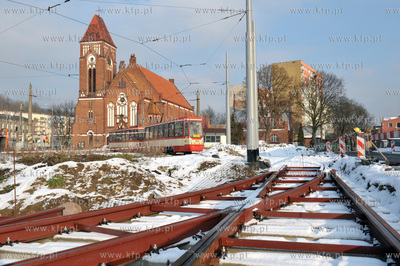 Gda "sk Siedlce. Ul. Kartuska. Petla tramwajowa przy...