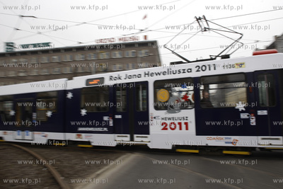 Gdansk. Prezentacja jednego z gdanskich tramwajow D...