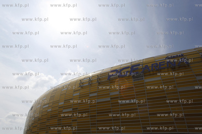 Gdansk. Budowa stadionu PGE Arena Gdansk. Obiekt ten...
