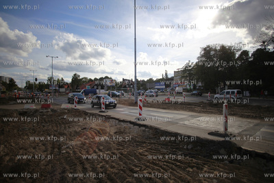 Sopot/Gdansk. Budowa Drogi Zielonej laczacej Al Niepodleglosci/Grunwaldzka...