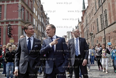 Gdansk. Wizyta premiera Finlandii Jyrki Katainenena....