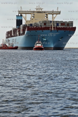 Najwiekszy kontenerowiec swiata Maersk Mc-Kinney Moller...