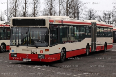 Zajezdnia autobusowa ZKM przy ul. Hallera w Gdańsku....