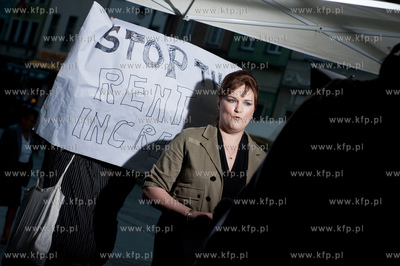 Gdansk. Dlugi Targ. Telewizja CNN International w ramach...