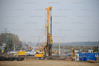 Gdansk. Budowa Trasy Sucharskiego - zadanie II od wezla...