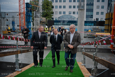 Gdansk. Wrzeszcz. Uroczystosc wmurowania kamienia wegielnego...