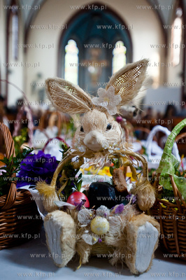 Gdansk. Wielka Sobota. Swiecenie potraw Wielkanocnych...