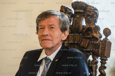 Gdansk. Wielka Sala Wety Ratusza Glownego Miasta. Uroczystosc...